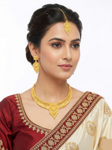 SDR Alloy Gold-plated Gold Jewellery Set