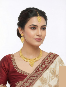 SDR Alloy Gold-plated Gold Jewellery Set