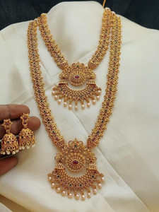FALLALERY Alloy Gold-plated Gold Jewellery Set