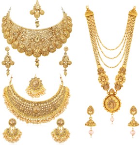 Sukkhi Alloy Gold-plated Gold Jewellery Set