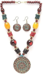 Rita OXIDIZE Terracotta Multicolor Jewellery Set