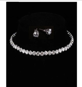 Kamakshi jewels Metal Silver Jewellery Set