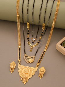 bulsenk Alloy Gold-plated Gold Jewellery Set