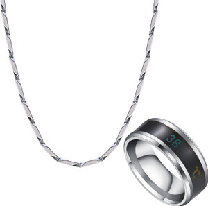 Fashion Frill Stainless Steel Silver Silver Jewellery Set