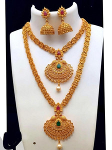 RIENTA JWL Alloy Gold-plated Gold Jewellery Set