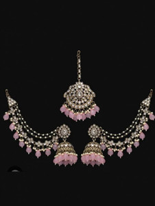 UWISH Alloy Pink, Rose Gold Jewellery Set