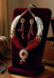 jevel Alloy Gold-plated Green Jewellery Set