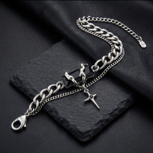 Nidhi Emporium Alloy Rhodium Bracelet