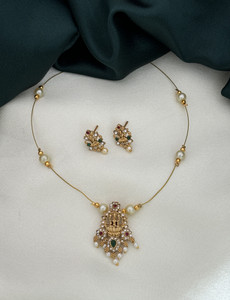 ROFARWORD Brass Gold-plated Gold Jewellery Set