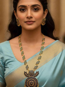 balaji gold Copper Gold-plated Gold Jewellery Set