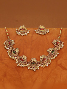 jewel by priyanka Alloy Gold-plated Multicolor Jewellery Set