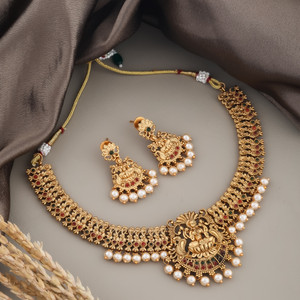 Grisha Jewellery Copper Gold-plated Gold Jewellery Set