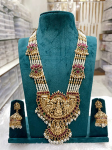 RIENTA JWL Alloy Brass Gold Jewellery Set