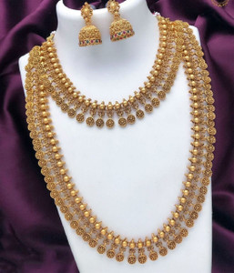 REDMOD Alloy Copper Gold Jewellery Set
