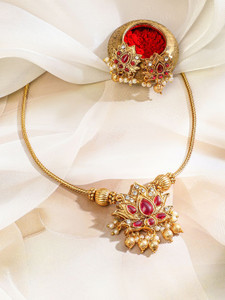 RUBANS Brass Gold-plated Gold Jewellery Set