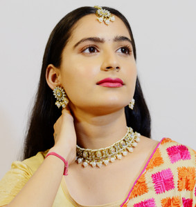house of common Alloy White Jewellery Set