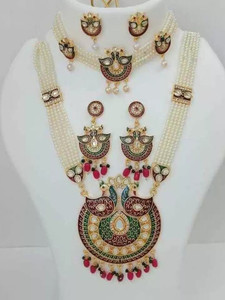 J B JEWELLS Alloy Gold-plated Multicolor Jewellery Set