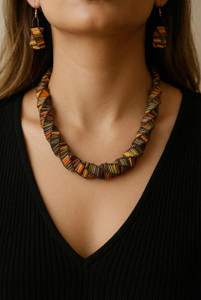 DCA Glass Gold-plated Multicolor Jewellery Set