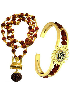 Heer Collection Brass, Stainless Steel Gold-plated Brown, Gold Jewellery Set