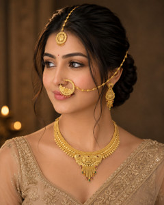 ManveerEnterprise Brass Multicolor Jewellery Set