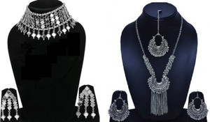 Samridhi DC Alloy Silver Silver Jewellery Set