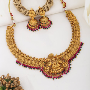 Grisha Jewellery Brass, Alloy Gold-plated Gold Jewellery Set