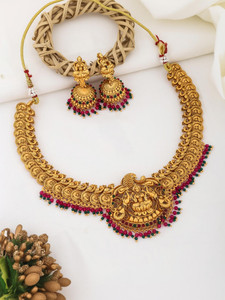 Grisha Jewellery Brass, Alloy Gold-plated Gold Jewellery Set
