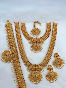 Orbis Alloy Gold-plated Gold Jewellery Set