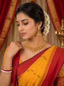 MITRANG CREATION Alloy Gold-plated Gold Jewellery Set