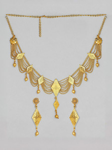 RUBANS Alloy Gold-plated Gold Jewellery Set