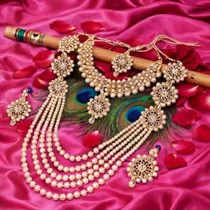 URBANELA Alloy Gold Jewellery Set