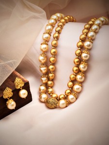 RUBANS Alloy Gold Jewellery Set