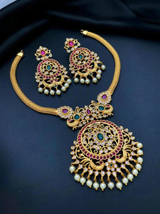 Romil Brass Gold-plated Gold Jewellery Set