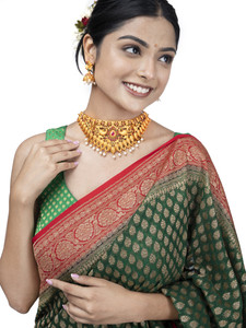 PBM CREATIONS Copper Gold Jewellery Set