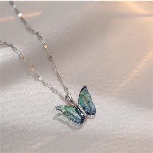 Salty Butterfly Necklace for Women | Pendant | Chain | Jewellery | Stainless Steel Pendant Set