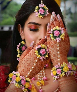 ringzinnie Copper Pink, Yellow Jewellery Set
