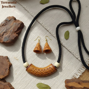 seraphaire Terracotta Black, Brown Jewellery Set