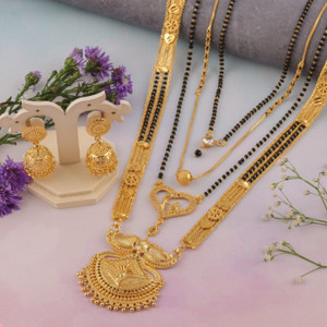 brado jewellery Brass Gold-plated Gold Jewellery Set