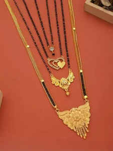 Krishna Creation Alloy Gold-plated Gold Jewellery Set