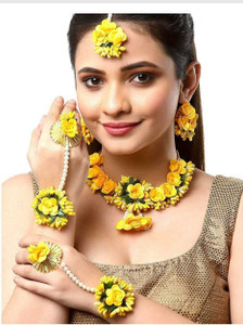Lovezone Plastic Yellow Jewellery Set