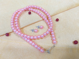 Embellish Ornaments Gallery Shell Pink Jewellery Set