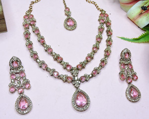 VATSALYA creation Alloy Gold-plated Multicolor Jewellery Set