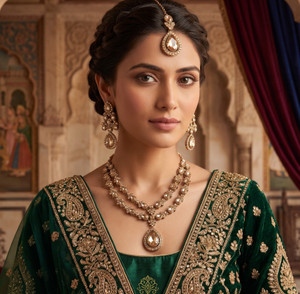 VATSALYA creation Alloy Gold-plated Gold Jewellery Set