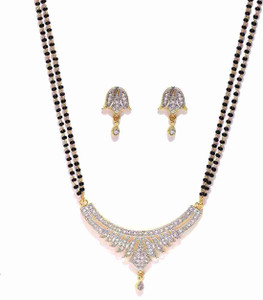 REVERSEA Alloy Gold-plated White Jewellery Set