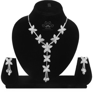 Ghazi Collection Brass Silver Silver Jewellery Set