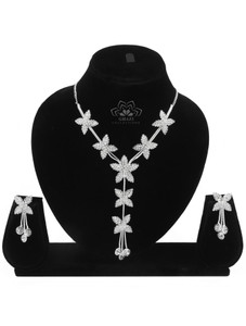 Ghazi Collection Brass Silver Silver Jewellery Set