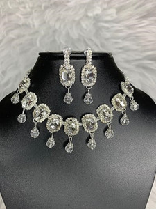 TIGENECY Alloy White Jewellery Set