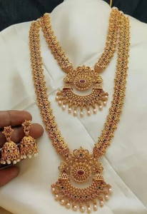 SSS ARTS Alloy Gold-plated Gold Jewellery Set