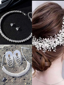 Orrans Alloy Silver Jewellery Set