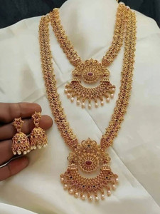 SSS ARTS Alloy Gold-plated Gold Jewellery Set
